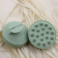 Wheat Straw + Silicone Scalp Massager Shampoo Brush