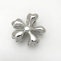 Gold Flower Duckbill Hair Clip - Elegant Metal Hair Claw