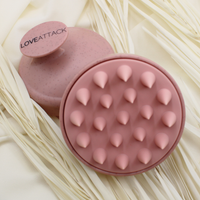 Wheat Straw + Silicone Scalp Massager Shampoo Brush