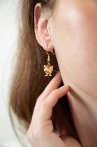 Chicken Earrings