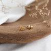 Mini Honeycomb Earrings (Gold)