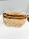 Brookie Sherpa Belt Bag - Tan