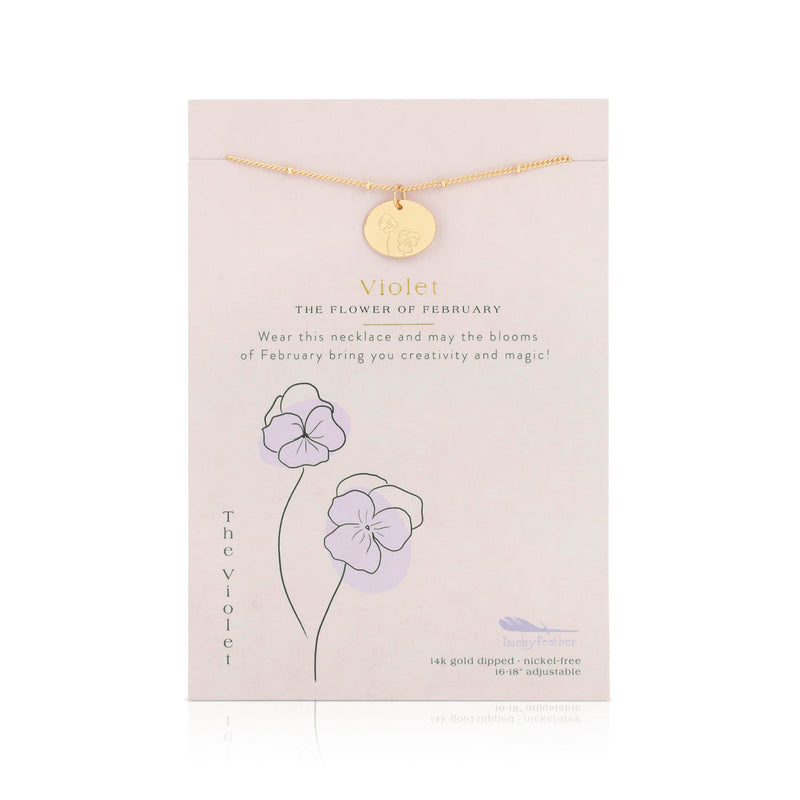 Birth Month Flower Necklace