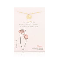 Birth Month Flower Necklace