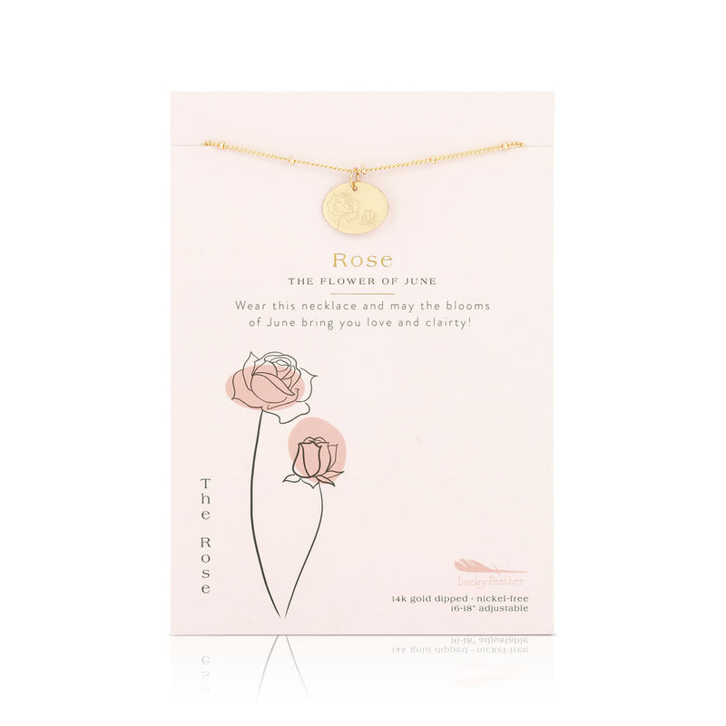 Birth Month Flower Necklace