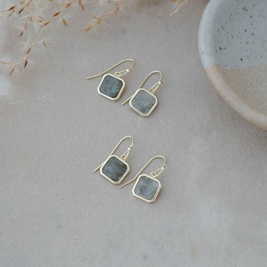 Florence Earrings - Labradorite