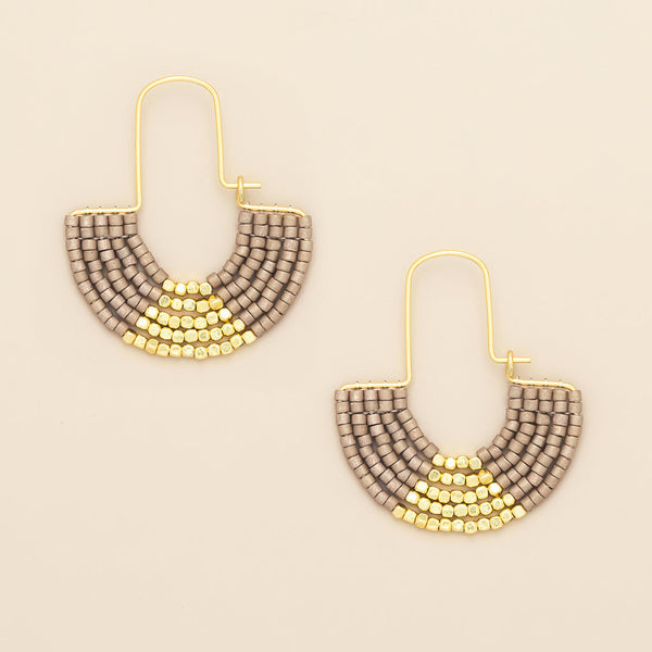 Chromacolor Miyuki U-Hoop Earrings