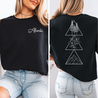 Geometric Alberta Unisex Crewneck | Prairie Apparel | Alberta Clothing