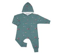 Baggy Hooded Romper - Emergency Vehicles