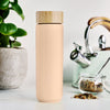 Tatyana Double Walled Ceramic Travel Mug with Infuser - Coral