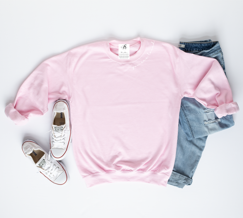 Cozy Crew - You Are Loved (Neckline)- Pink