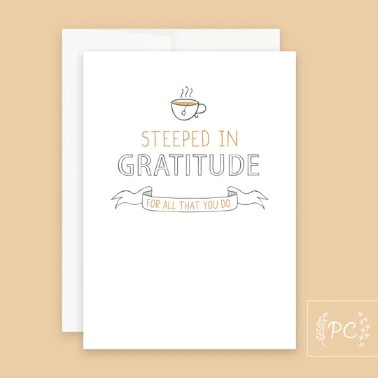Card - Steeped In Gratitude