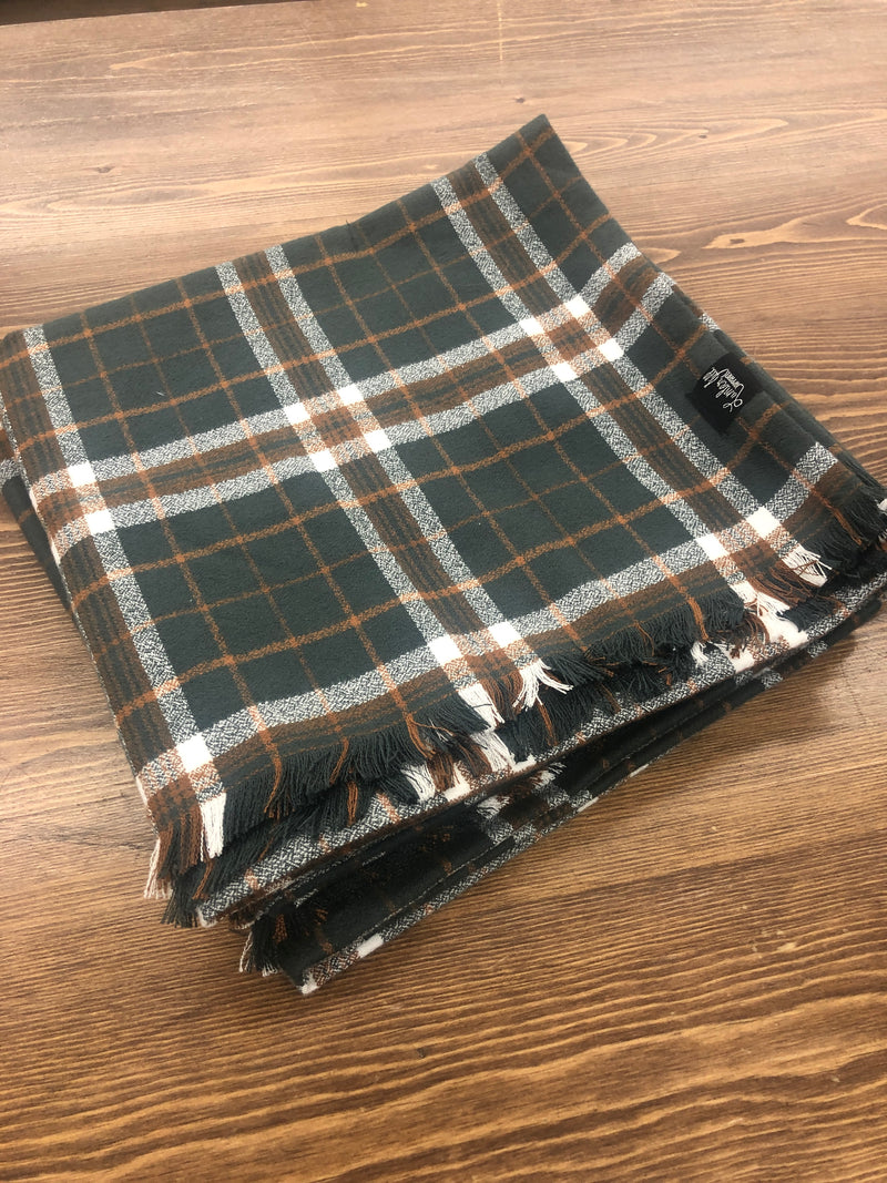 Plaid Blanket Scarf